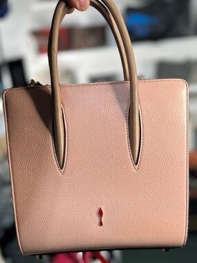 Christian Louboutin Blush Pink Pebbled Leather bag